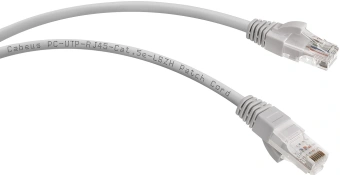 Патч-корд Cabeus PC-UTP-RJ45-CAT.5E-10M-LSZH U/UTP RJ-45 вил.-вилка RJ-45 кат.5E 10м серый LSZH - купить недорого с доставкой в интернет-магазине