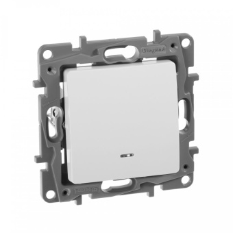 Выключатель Legrand Etika скрыт. 1кл. с подсветкой IP20 белый (672203) - купить недорого с доставкой в интернет-магазине