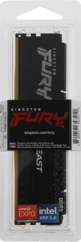 Память DDR5 32GB 6000MHz Kingston KF560C30BBE-32 Fury Beast RTL Gaming PC5-48000 CL30 DIMM UDIMM 288-pin 1.4В kit single rank с радиатором Ret - купить недорого с доставкой в интернет-магазине