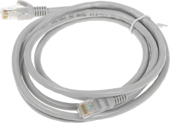 Патч-корд Exegate UTP-RJ45-RJ45-C6-2M-GY 10Гбит/с UTP 4 пары cat.6 CCA 2м серый RJ-45 (m)-RJ-45 (m) (EX272313RUS) - купить недорого с доставкой в интернет-магазине