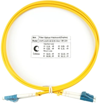 Патч-корд Cabeus FOP(D)-9-LC-LC-2M 2x9/125 OS2 LC дуплекс-LC дуплекс 2м LSZH желтый - купить недорого с доставкой в интернет-магазине