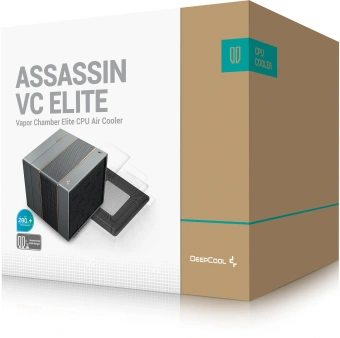 Устройство охлаждения(кулер) Deepcool Assassin VC Elite Soc-AM5/AM4/1200/2066/1700/1851 черный 4-pin 22.6-29.3dB Al+Cu 300W 1772gr Ret (R-ASN4-BKNVNN-GJD) - купить недорого с доставкой в интернет-магазине