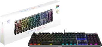 Клавиатура MSI Strike 600 V2 механическая черный USB Multimedia for gamer LED (S11-04RU261-CLA) - купить недорого с доставкой в интернет-магазине