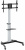 Подставка для телевизора Ultramounts UM307B черный/белый 37"-86" макс.50кг напольный мобильный - купить недорого с доставкой в интернет-магазине