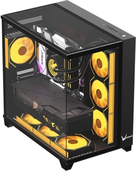 Корпус Formula Crystal Z9 FLOE черный без БП ATX 2xUSB3.0 audio bott PSU - купить недорого с доставкой в интернет-магазине