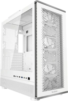 Корпус PcCooler ME200 MESH WH черный без БП ATX 3x120mm 2xUSB3.0 audio bott PSU - купить недорого с доставкой в интернет-магазине