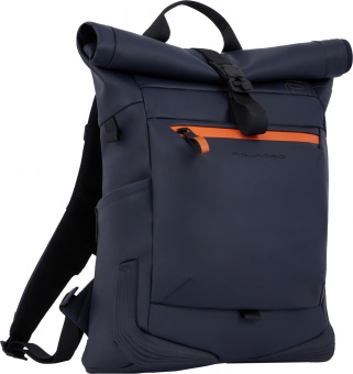 Рюкзак Piquadro Corner 2.0 CA6291C2OW/BLU роллтоп синий полиуретан/полиэстер - купить недорого с доставкой в интернет-магазине