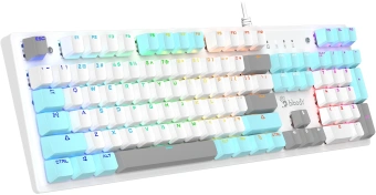 Клавиатура A4Tech Bloody S520N механическая белый USB for gamer LED - купить недорого с доставкой в интернет-магазине