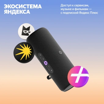 Умная колонка Yandex Стрит Алиса черный 30W 2.0 BT/Wi-Fi 10м 3300mAh (YNDX-00030BLK) - купить недорого с доставкой в интернет-магазине