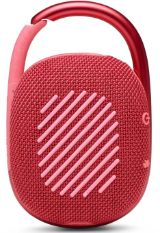 Колонка порт. JBL Clip 4 красный 5W 1.0 BT 15м 500mAh (JBLCLIP4REDAM) - купить недорого с доставкой в интернет-магазине