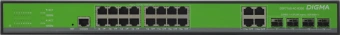 Коммутатор Digma DSP716G-4C-R300 (L2+) 16x1Гбит/с 4xКомбо(1000BASE-T/SFP) 300W управляемый - купить недорого с доставкой в интернет-магазине