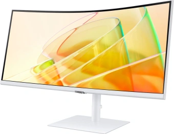 Монитор Samsung 34" ViewFinity S6 S34C650TAUXEN белый VA LED 5ms 21:9 HDMI M/M полуматовая HAS Piv 350cd 178гр/178гр 3440x1440 100Hz FreeSync DP Ultra WQHD USB 8.1кг - купить недорого с доставкой в интернет-магазине