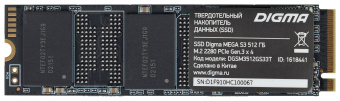 Накопитель SSD Digma PCI-E x4 512Gb DGSM3512GS33T Mega S3 M.2 2280 - купить недорого с доставкой в интернет-магазине