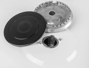 Плита Газовая Flama RG 24011 W белый (без крышки) реш.сталь - купить недорого с доставкой в интернет-магазине