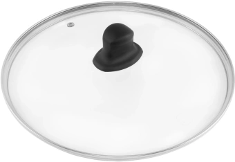 Сковорода Rondell Frank RDA-1374 круглая 28см покрытие: Xylan Plus ручка несъемная (с крышкой) черный - купить недорого с доставкой в интернет-магазине