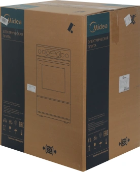 Плита Электрическая Midea MFO-D4E20T9E(WH) белый/черный стеклокерамика (без крышки) - купить недорого с доставкой в интернет-магазине