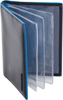 Обложка для документов Piquadro Blue Square PP5256B2/N черный натур.кожа - купить недорого с доставкой в интернет-магазине