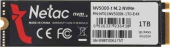 Накопитель SSD Netac PCIe 4.0 x4 1TB NT01NV5000T-1T0-E4X NV5000t M.2 2280 - купить недорого с доставкой в интернет-магазине