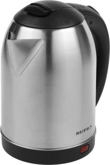 Чайник электрический Supra KES-1821 1.8л. 1500Вт серебристый/черный корпус: металл - купить недорого с доставкой в интернет-магазине