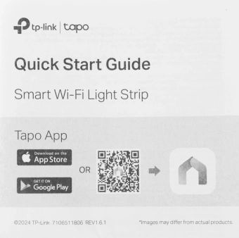Умная светодиодная лента TP-Link Tapo L900-10 20.5В 5м - купить недорого с доставкой в интернет-магазине