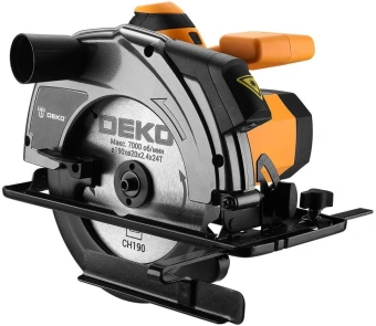 Циркулярная пила (дисковая) Deko CSDK-1600 1600Вт (ручная) D диска.:190мм (085-1151) - купить недорого с доставкой в интернет-магазине