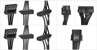 Блок питания KingPrice ATX 600W KPPSU600 (20+4pin) 120mm fan 4xSATA RTL - купить недорого с доставкой в интернет-магазине