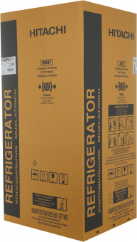Холодильник Hitachi R-V660PUC7-1 BSL 2-хкамерн. серебристый бриллиант глянц. инвертер - купить недорого с доставкой в интернет-магазине
