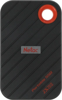 Накопитель SSD Netac USB-C 512GB NT01ZX20II-512-32BK ZX20 II черный - купить недорого с доставкой в интернет-магазине
