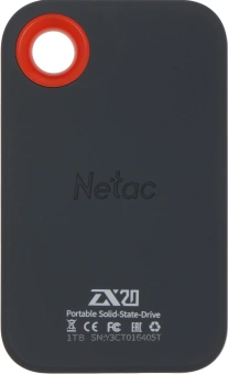 Накопитель SSD Netac USB-C 1000GB NT01ZX20-001T-32BL ZX20 2.5" синий - купить недорого с доставкой в интернет-магазине