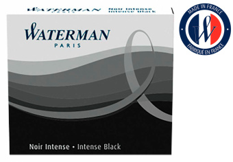 Картридж Waterman International 52011 (S0110940) черные чернила для ручек перьевых (6шт) - купить недорого с доставкой в интернет-магазине