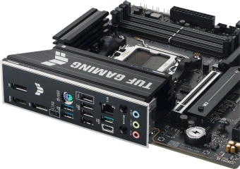 Материнская плата Asus TUF GAMING B850M-E WIFI SocketAM5 AMD B850 4xDDR5 mATX AC`97 8ch(7.1) 2.5Gg RAID+HDMI+DP - купить недорого с доставкой в интернет-магазине