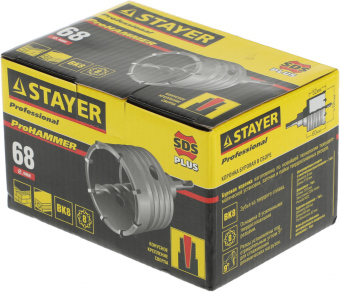 Коронка Stayer 29190-68_z01 по бетону для дрелей/перфораторов - купить недорого с доставкой в интернет-магазине