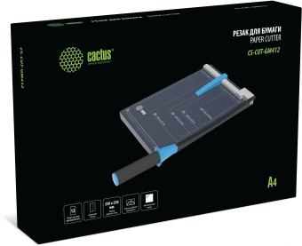 Резак сабельный Cactus CS-CUT-GM412 A4/12лист./320мм/автоприжим/защитный экран - купить недорого с доставкой в интернет-магазине