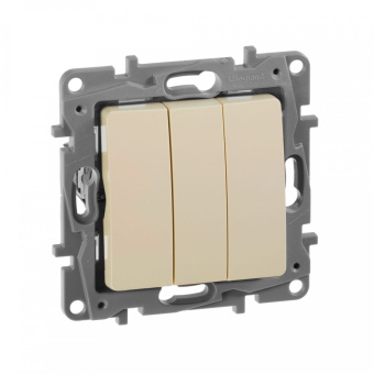 Выключатель Legrand Etika скрыт. 3кл. IP20 слоновая кость (672313) - купить недорого с доставкой в интернет-магазине