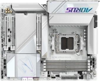 Материнская плата Gigabyte X870E AORUS PRO ICE SocketAM5 AMD X870 4xDDR5 ATX AC`97 8ch(7.1) 2.5Gg RAID+HDMI - купить недорого с доставкой в интернет-магазине