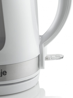 Чайник электрический Gorenje K17WE 1.7л. 2200Вт белый/серебристый корпус: металл/пластик - купить недорого с доставкой в интернет-магазине