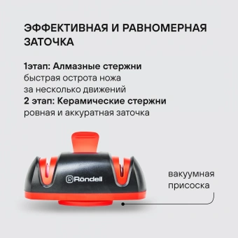 Набор ножей кухон. Rondell Urban RD-1010 компл.:4предм. разд.дос. черный/красный блистер - купить недорого с доставкой в интернет-магазине