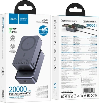 Мобильный аккумулятор Hoco J160 20000mAh 3A серый (64103) - купить недорого с доставкой в интернет-магазине
