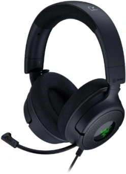 Наушники с микрофоном Razer Kraken V4 X черный 1.8м мониторные USB оголовье (RZ04-05180100-R3M1) - купить недорого с доставкой в интернет-магазине