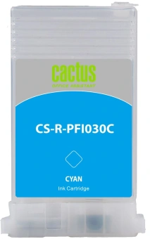 Картридж перезаправляемый струйный Cactus CS-R-PFI030C голубой (55мл) для Canon imagePrograf TA-20/30/TM-240/340 - купить недорого с доставкой в интернет-магазине