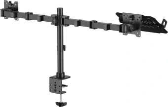 Кронштейн для монитора/ноутбука Cactus CS-VM-LH24-BL черный 17"-35" макс.20кг настольный поворот и наклон - купить недорого с доставкой в интернет-магазине