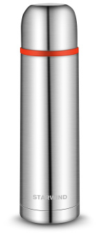Термос для напитков Starwind 10-500 0.5л. серебристый/красный картонная коробка - цена, купить или заказать с доставкой в интернет-магазине Термос для напитков Starwind 10-500 0.5л. серебристый/красный картонная коробка - купить недорого с доставкой в интернет-магазине
