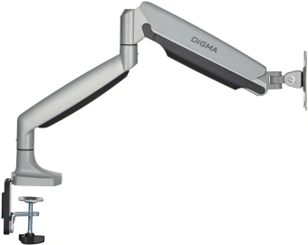 Кронштейн для мониторов ЖК Digma D-MM301 серый 17"-45" макс.15кг крепление к столешнице поворот и наклон - купить недорого с доставкой в интернет-магазине