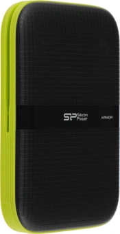 Жесткий диск Silicon Power USB3.0 4TB SP040TBPHDA60S3K A60 Armor 2.5" черный/зеленый - купить недорого с доставкой в интернет-магазине