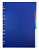 Разделитель индексный Бюрократ ID114E A4 пластик 5 индексов цветные разделы