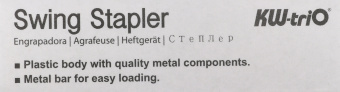 Степлер Kw-Trio 055X6-GRN Swing Standing 24/6 26/6 (20листов) зеленый 100скоб пластик коробка - купить недорого с доставкой в интернет-магазине