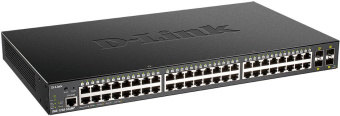 Коммутатор D-Link DGS-1250-52XMP/A1A 48G 4SFP+ 48PoE+ 370W настраиваемый - купить недорого с доставкой в интернет-магазине