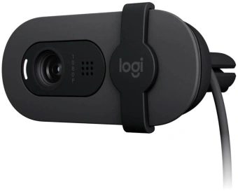 Камера Web Logitech Brio 95 графитовый 2Mpix (1920x1080) USB2.0 с микрофоном для ноутбука (960-001583) - купить недорого с доставкой в интернет-магазине