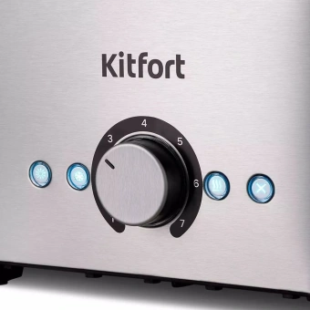 Тостер Kitfort КТ-6210 850Вт серебристый/черный - купить недорого с доставкой в интернет-магазине