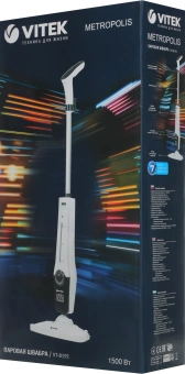Швабра паровая Vitek 8191-VT-01 1500Вт белый - купить недорого с доставкой в интернет-магазине